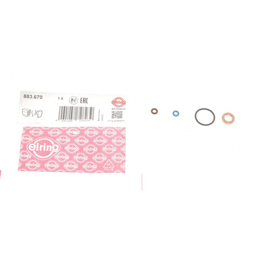 Прокладки форсунки VW/Audi 1.6TDI 09- к-кт 883.670 ELRING