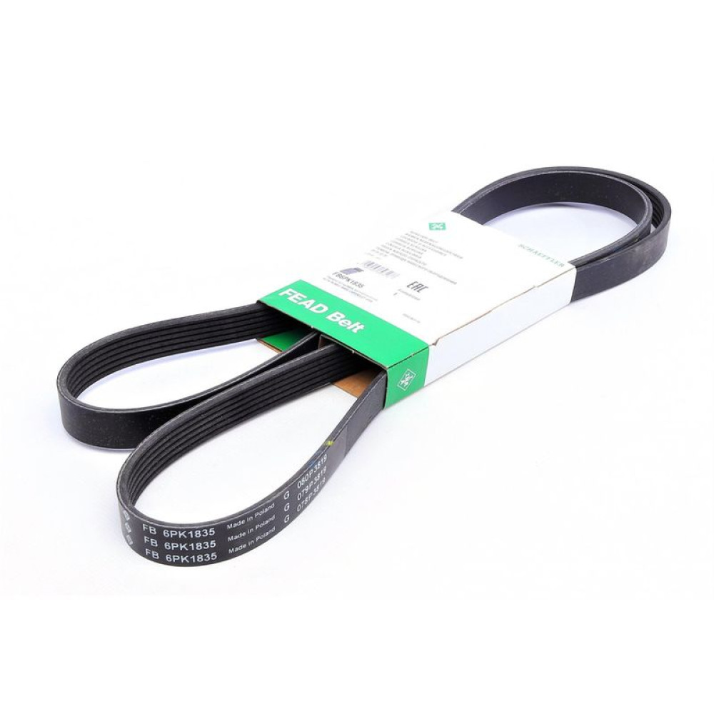 Ремень генератора Renault Master 2.2/2.5dCi 00-/Trafic II 1.9/2.5dCi 03- FB 6PK1835 INA