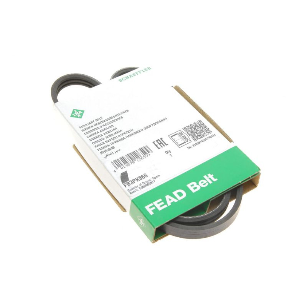 Ремінь генератора Citroen Jumper/Peugeot Boxer 2.5D 96- FB 3PK865 INA