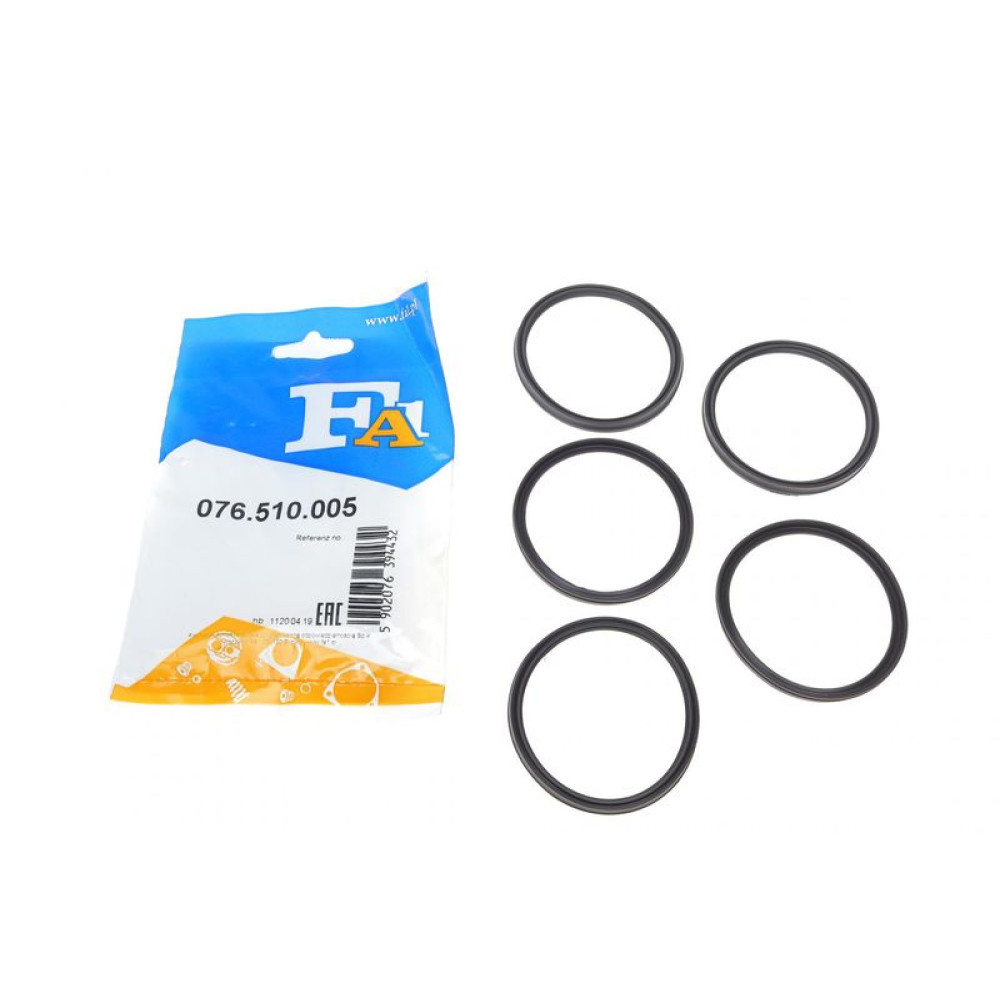 Уплотнительная прокладка патрубка интеркулера Mercedes OM642 55.14x65.03x5.15 к-кт 5шт 076.510.005 FA1