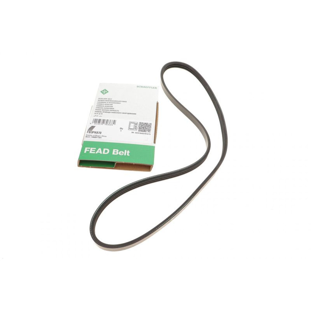 Ремень генератора Citroen Jumper/Peugeot Boxer 2.5D 96-02 3PK870 FB 3PK870 INA