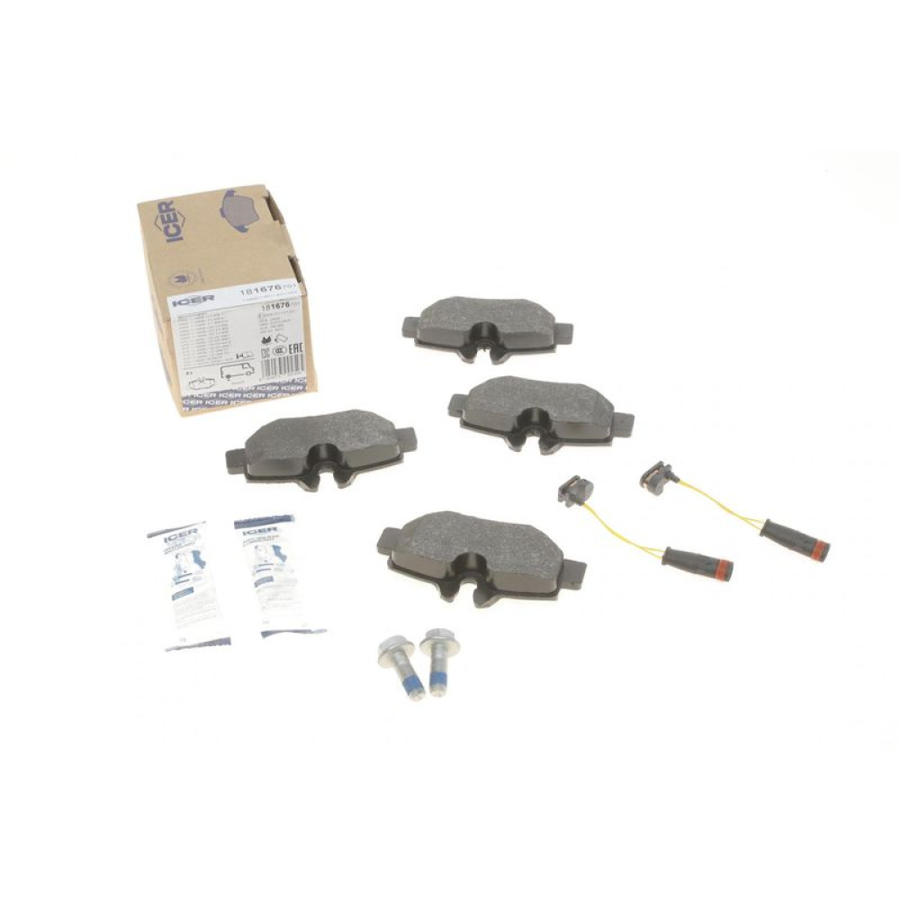 Колодки гальмівні задні Mercedes Vito/Viano W639 03- +датчики 181676-701 ICER