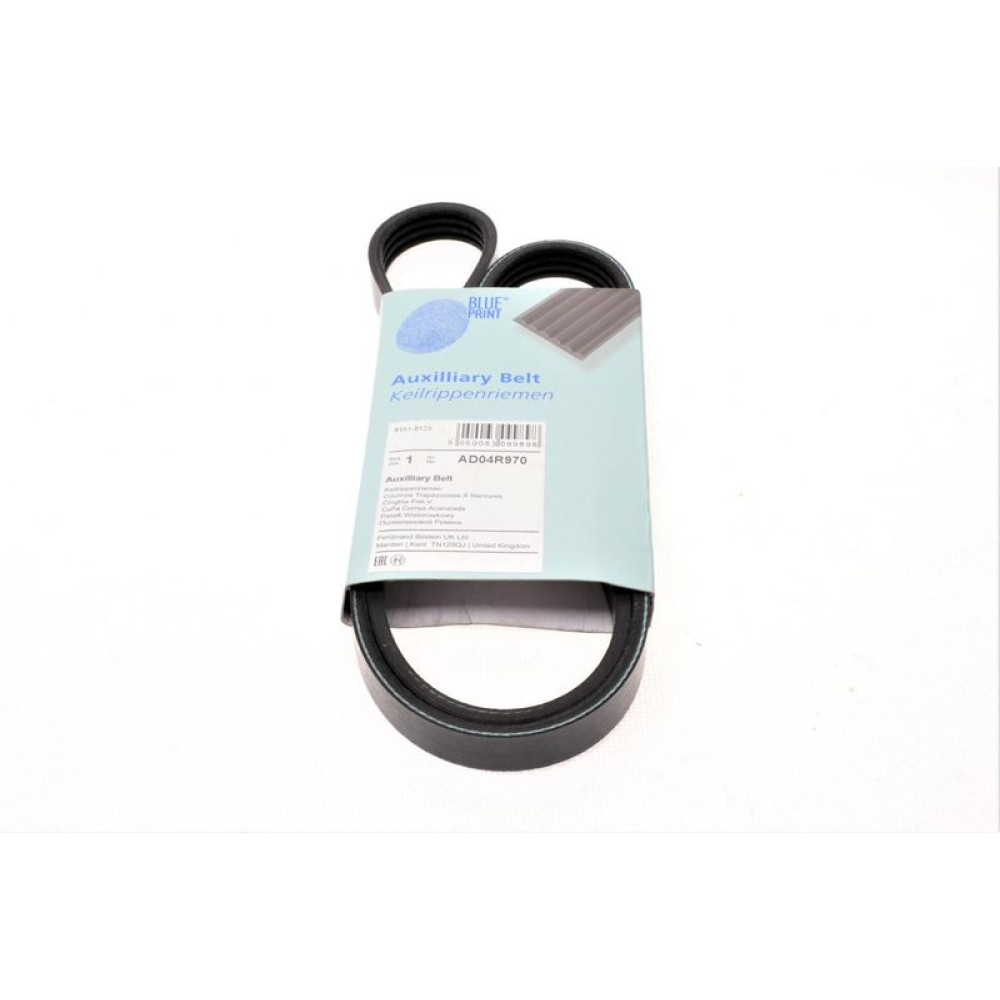 Ремень генератора BMW 3 E46/Kia Rio 00-05/ Mitsubishi Pajero Sport 3.0 98- AD04R970 BLUE PRINT