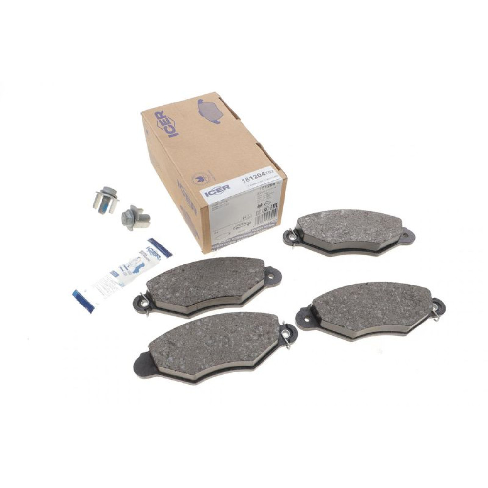Колодки гальмівні передні Citroen Xsara 97-05 181204-702 ICER