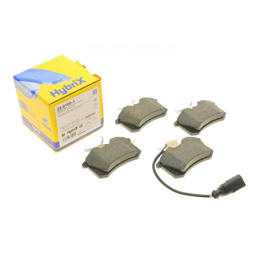 Колодки тормозные задние Ford Galaxy 95-06/Seat Alhambra 96-10/VW Sharan 95-10 +датчик 22-0100-3 METELLI