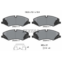 Колодки гальмівні передні Land Rover 2.0-5.0 4x4 06- TRW Q+ - 2502201 TEXTAR