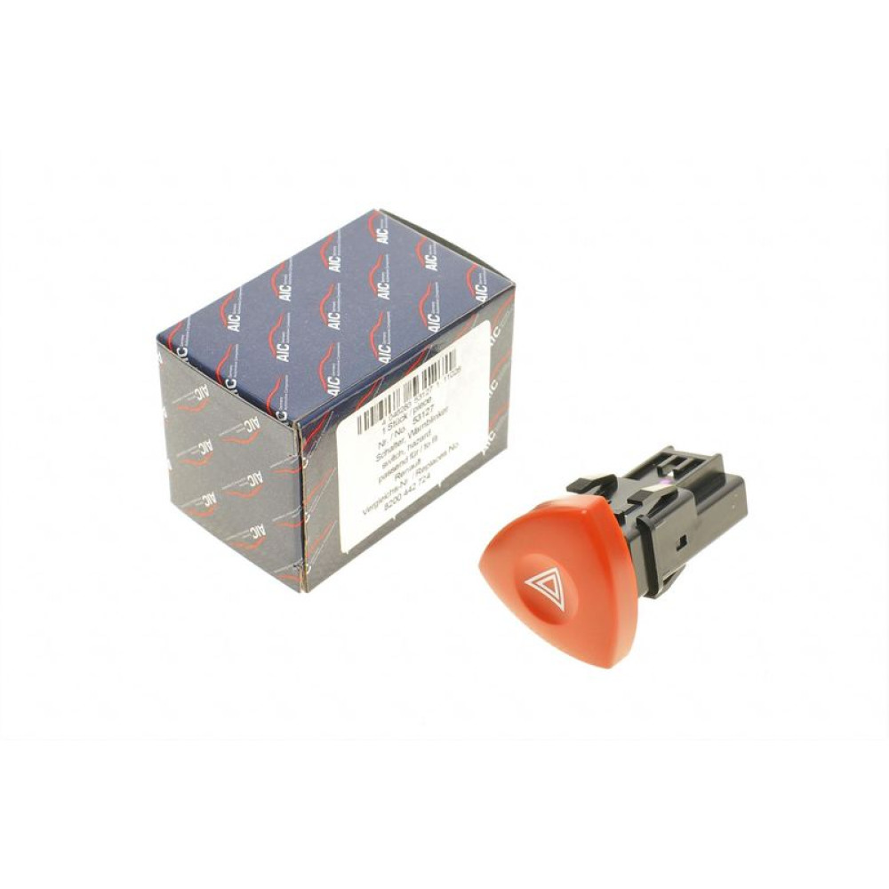 Кнопка аварийной сигнализации Renault Trafic/Opel Vivaro 01-53127 AIC Кнопка аварийной сигнализации Renault Trafic/Opel Vivaro 01-53127 AIC