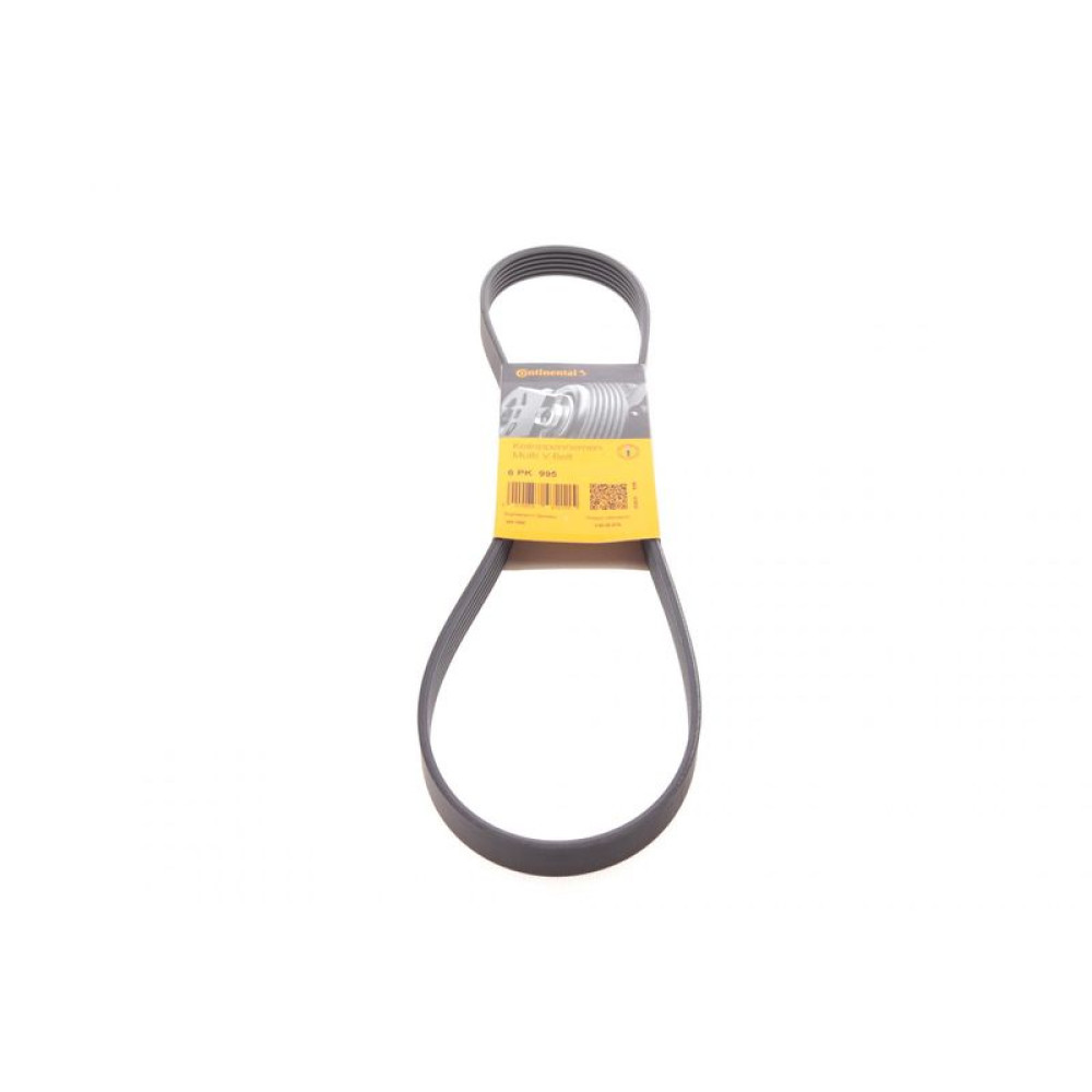 Ремень генератора Skoda Fabia 1.4TDi 03-10/Citroen Jumper/Fiat Ducato 2.8HDi/JTD 00- ALT,WP 6PK995 CONTINENTAL