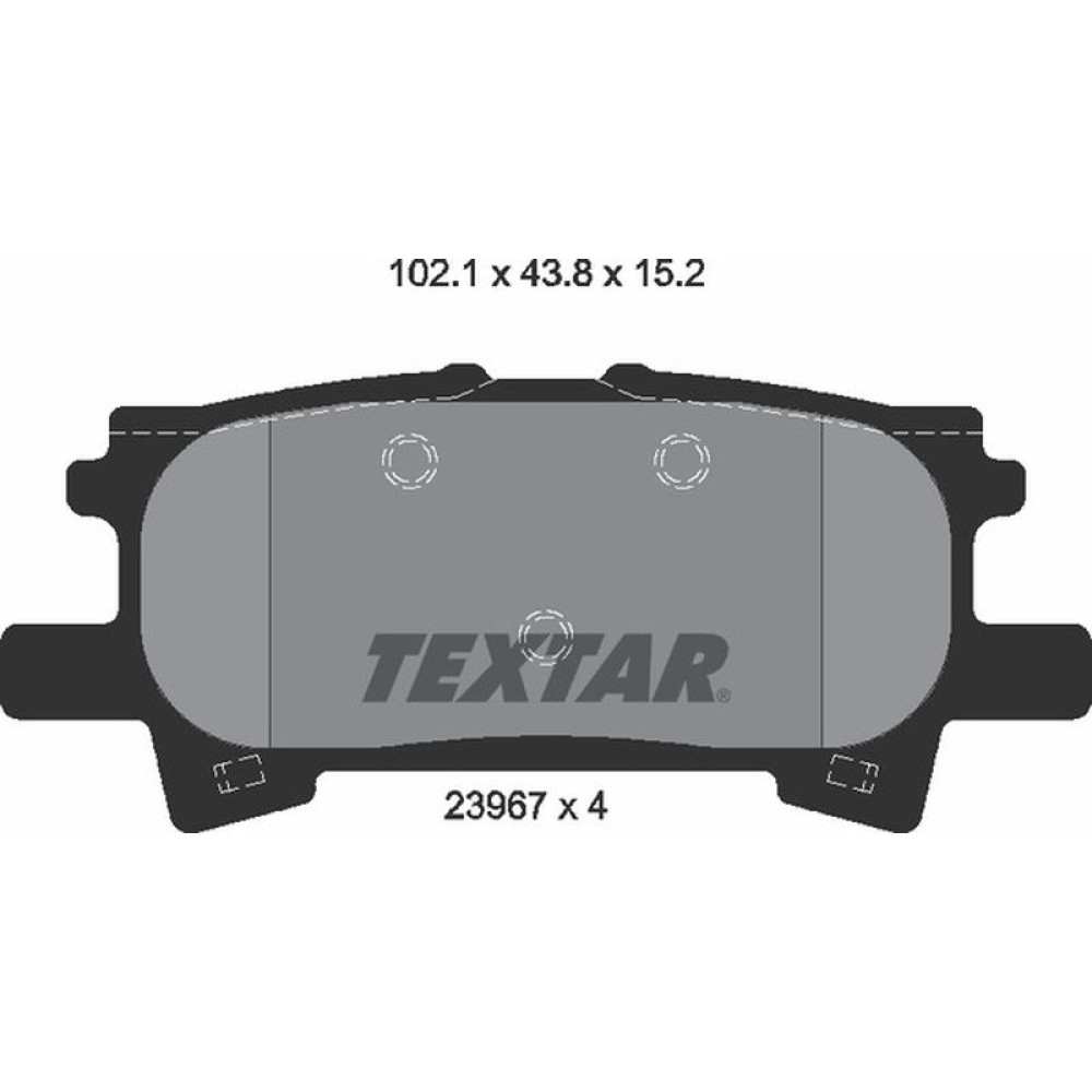 Колодки гальмівні задні Lexus RX 03-08 Sumitomo - 2396701 TEXTAR