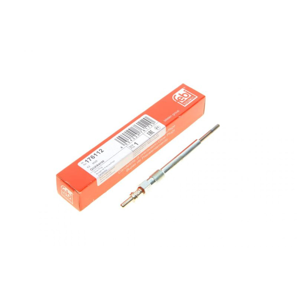 Свічка накала Chevrolet Aveo/ Fiat Doblo/ Idea/ Punto 1.3-1.6 D/1.9 JTD 04-/ Opel Astra 1.3CDTI 09- - 176112 FEBI BILSTEIN