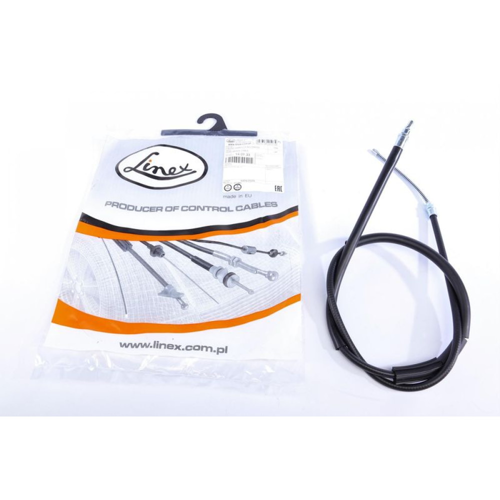 Трос ручника задний L Fiat Punto 93-99 1457/1280 мм 14.01.33 LINEX
