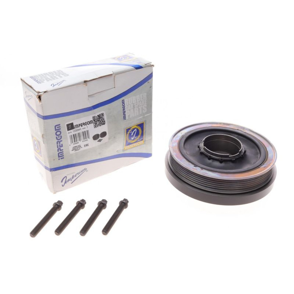 Шків колінвалу BMW 3 E90/F30/F80/5 F10 1.6-2.0 d 07- 10x185 в комплекте з болтами 10334K IMPERGOM