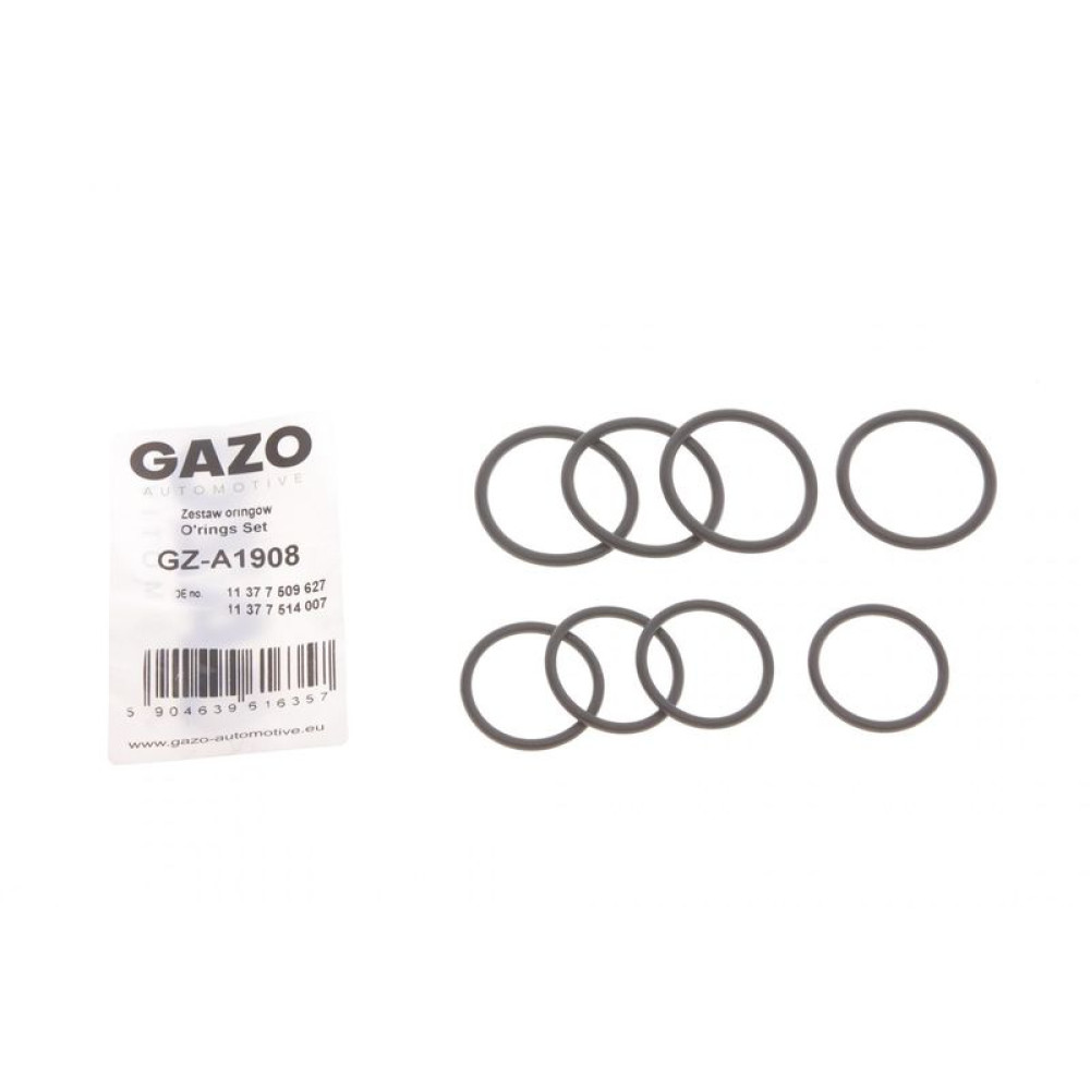 Кільце ущільнювальне свічкового колодязя BMW 3 E46/E90/1 E87 01-07 N46/N42 к-кт 8шт GZ-A1908 GAZO