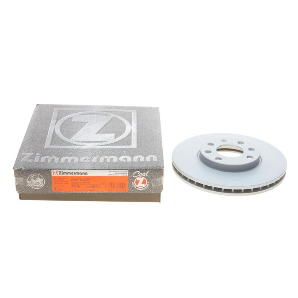 Диск гальмівний передній Opel Astra 98-09 256x24 - 430.1482.20 ZIMMERMANN