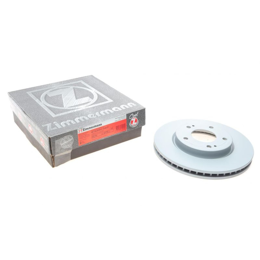 Диск гальмівний передній Mitsubishi Lancer 08- 276x26 - 380.2170.20 ZIMMERMANN