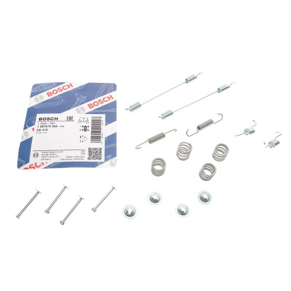 Комплект пружинок колодок ручніка Smart Fortwo/Roadster 98- - 1 987 475 365 BOSCH