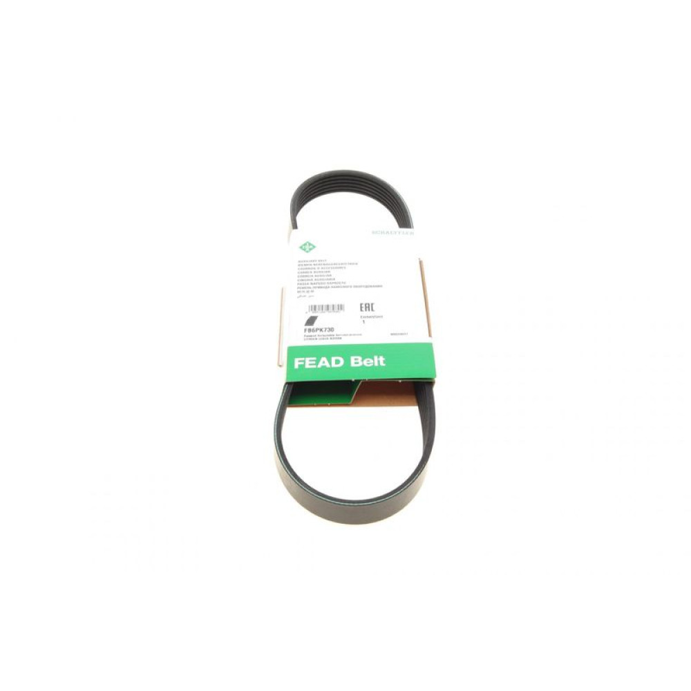 Ремень генератора Citroen Berlingo/Fiat Ducato/Peugeot Boxer/Expert 1.9 D/TD 96-03 6PK730 FB 6PK730 INA