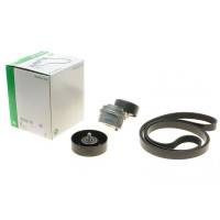 Комплект ремня генератора Kia Rio 1.6 CVVT 12- 6PK 2140 529 0497 10 INA