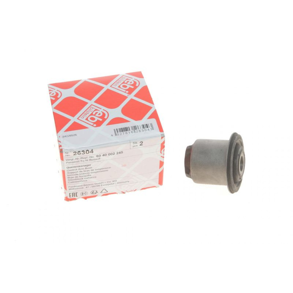 Сайлентблок важеля переднього Renault Logan/Sandero 04- - 26304 FEBI BILSTEIN