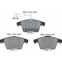 Колодки гальмівні передні VW Multivan/T5 03-/T6 15- Teves Q+ з датчиком - 2374602 TEXTAR