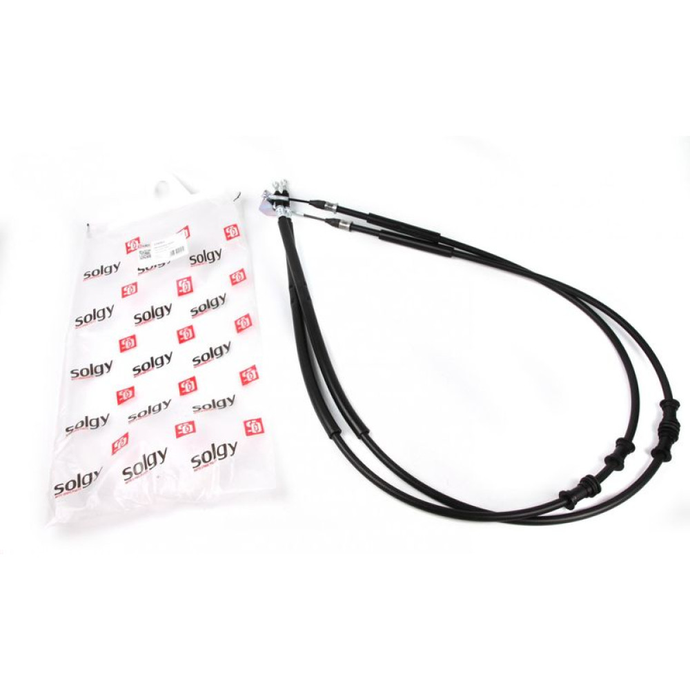 Трос ручника Opel Combo 01- дискові гальма 1582/1407mm к-кт - 219063 SOLGY