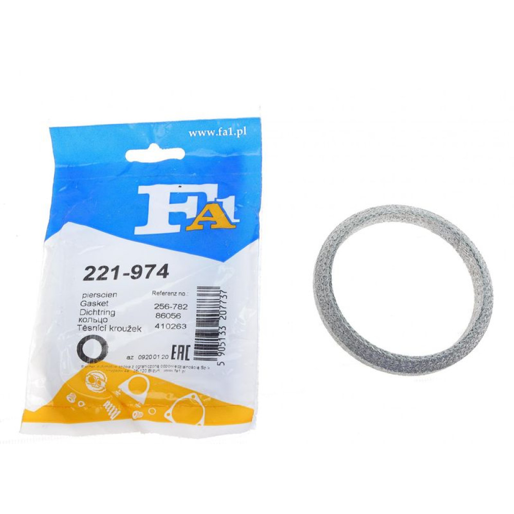 Прокладка труби вихлопної Renault Espace/Laguna 2.0/2.2/3.0 96-02 74.2x89.5x11.2 кільце 221-974 FA1