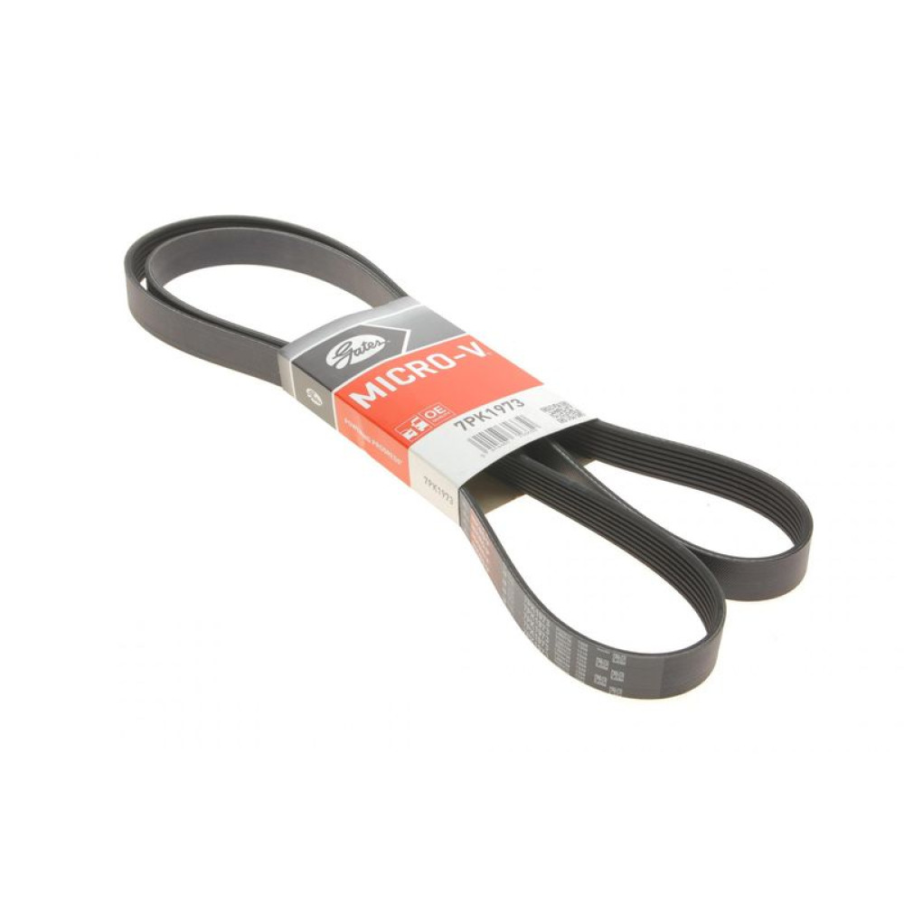 Ремень генератора Mercedes Sprinter 3.0CDI 06-/Opel Vivaro 2.0CDTi 06- +AC 7PK1973 GATES