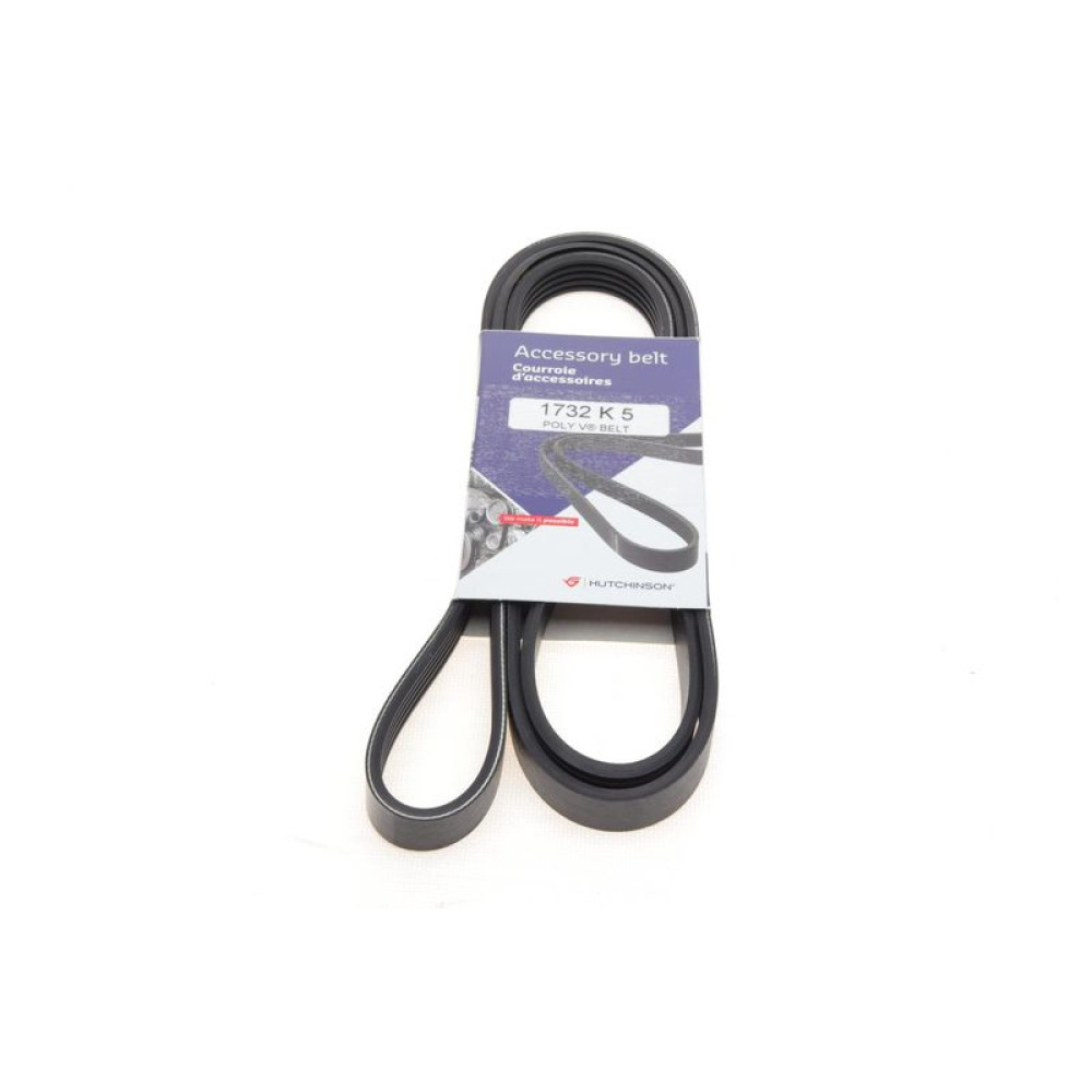 Ремінь генератора Kia Cerato/Rio 1.5-1.6 CRDI 05-11 1732 K 5 HUTCHINSON