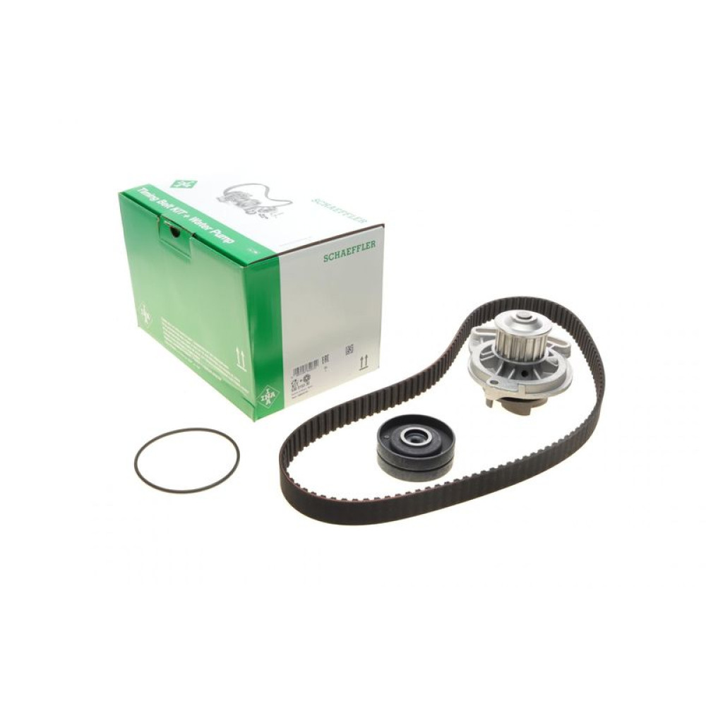 Комплект ГРМ + помпа VW T4 2.4D/2.5 90-03, 57/81kw 26.5x122z 530 0153 30 INA