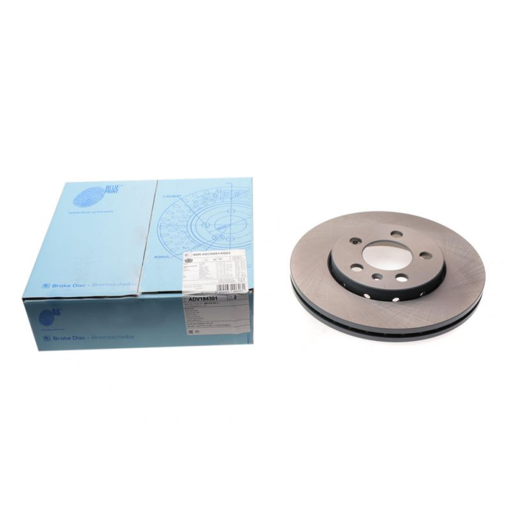 Диск тормозной передний Skoda Octavia/Fabia/Roomster 06-256x22 ADV184301 BLUE PRINT