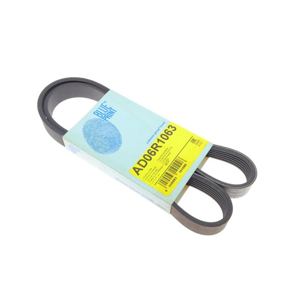 Ремень генератора Mitsubishi Galant VI 2.5 96-04/ Nissan Micra/ Murano/ Note/ Teana 1.0-3.5 03- AD06R1063 BLUE PRINT