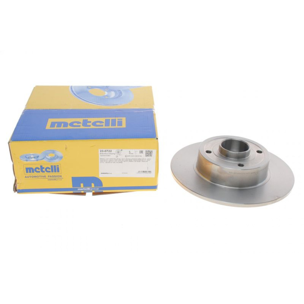 Диск тормозной задний Renault Clio 05-/Megane 02- 240х8 +ABS с подшипником +ESP полный 23-0722 METELLI