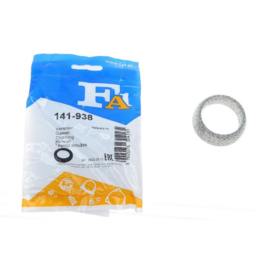 Прокладка труби вихлопної Smart ForTwo 1.0 07- 38.3x50x17 кільце 141-938 FA1
