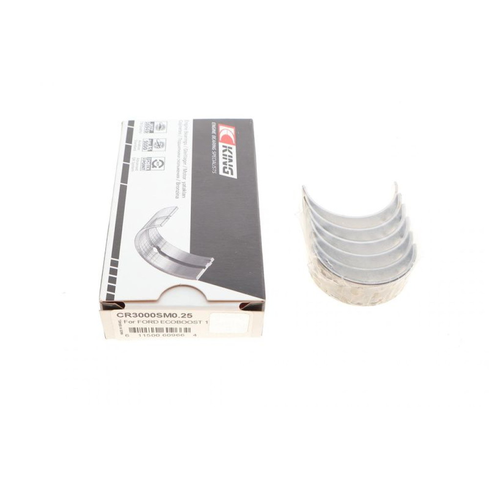 Вкладыши шатунные Ford Transit Connect 1.0 EcoBoost 13-+0.25 CR3000SM0.25 KING