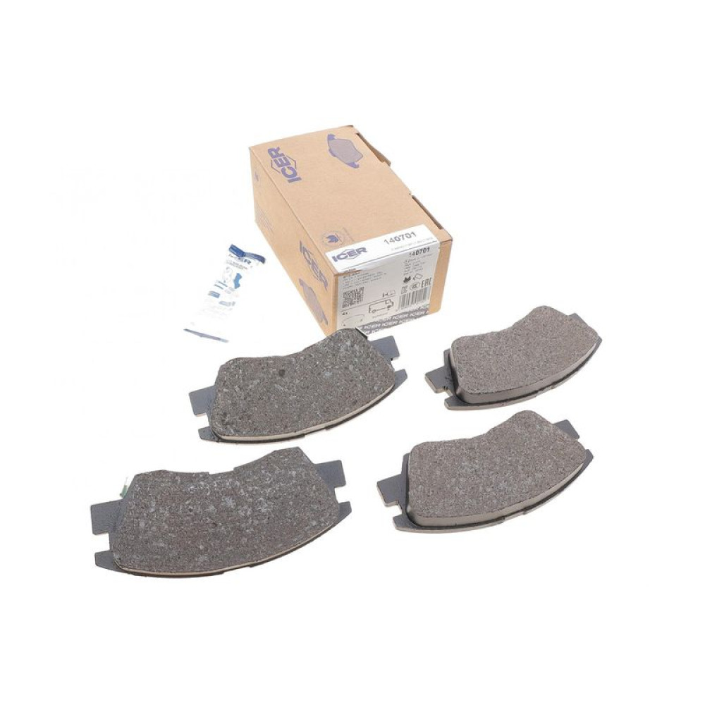 Колодки гальмівні передні Mitsubishi L200/L300/Pagero 80- 140701 ICER