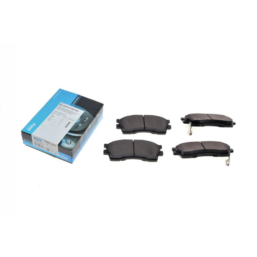 Колодки гальмівні передні Kia Rio 00-11/Spectra 01-10 129.2x43.5x15.5 KBP-4002 KAVO PARTS