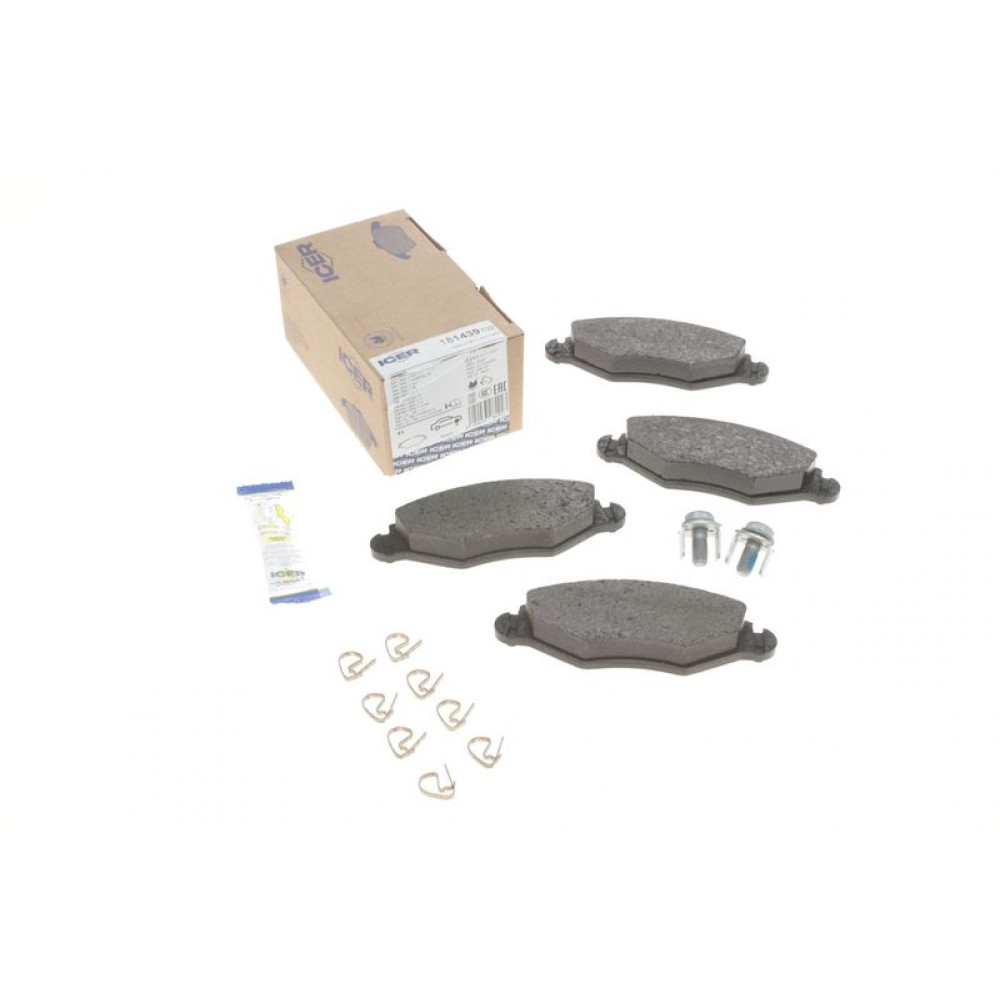 Колодки гальмівні передні Peugeot 206 98-/Peugeot 206+ 09-13/Peugeot 306 93-01 181439-702 ICER