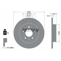 Диск тормозной задний Chevrolet Cruze/Opel Astra J 09- 292x12 PRO - 92205703 TEXTAR