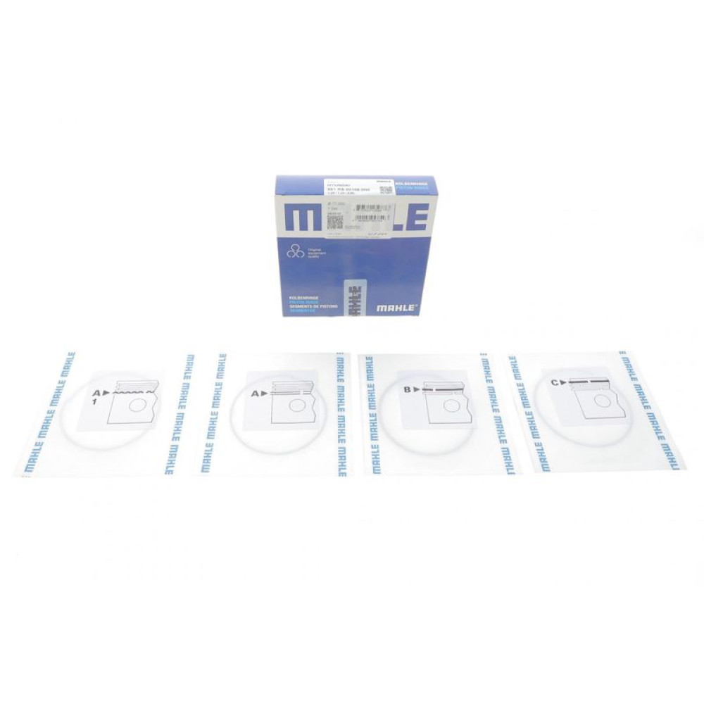 Кольца поршневые Hyundai Accent/i30/Solaris/Kia Carens/Cee'd 1.4/1.6 06- 77.0mm/STD 1.2-1.2-2 681 RS 00106 0N0 MAHLE