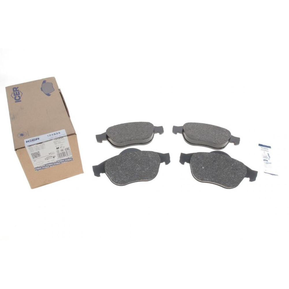 Колодки гальмівні передні Renault Laguna II 01-07/Espace IV/Vel Satis 02- 181533 ICER
