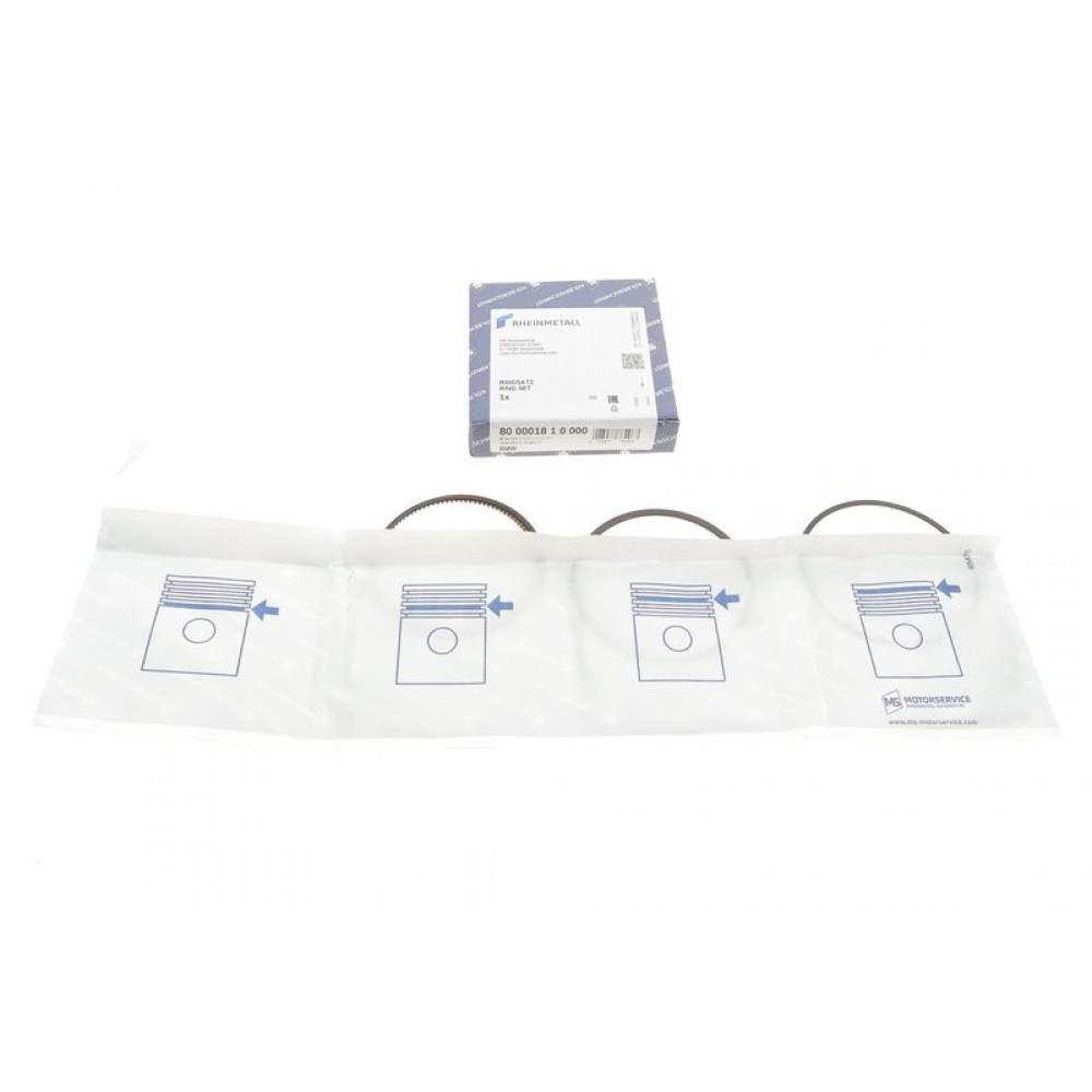 Кольца поршневые BMW 3 E36/5 E34 1.6/1.8i M40/M42/M43 92-00 84.00mm/STD 1.5-1.5-2 800001810000 KOLBENSCHMIDT