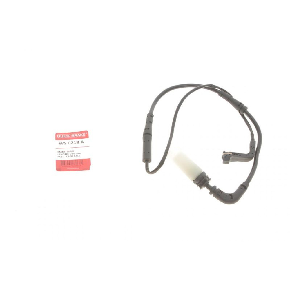 Датчик зносу гальмівних колодок задніх BMW 5 E60 03- L=690mm - WS 0219 A QUICK BRAKE