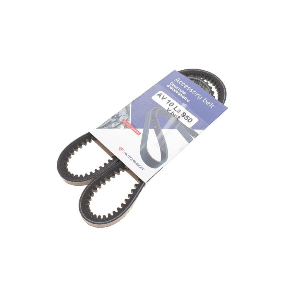 Ремень генератора VW Golf II/VW Passat B3/B4/Audi 80/100 1.6/1.8/2.0 10x950 AV 10 La 950 HUTCHINSON