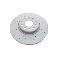 Диск тормозной передний VW Caddy III 04-312x25 с покрытием с отверстиями вент. - 100.3300.52 ZIMMERMANN