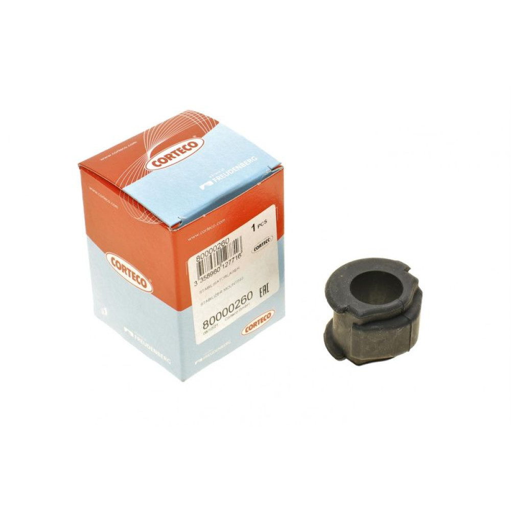 Втулка стабілізатора переднього Audi 80/ 90 92-96 d=23.5mm 80000260 CORTECO