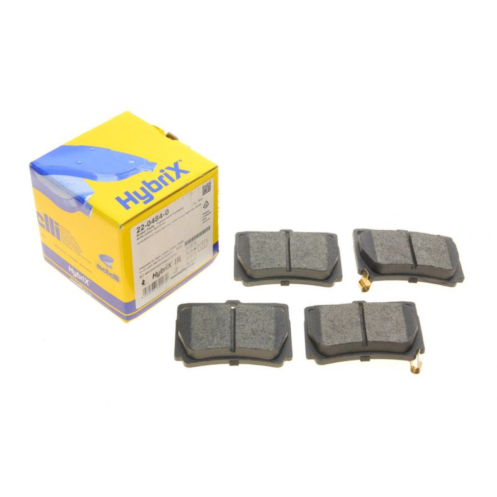 Колодки тормозные задние Mitsubishi Pajero 91-00/Pajero Sport 98- 22-0484-0 METELLI