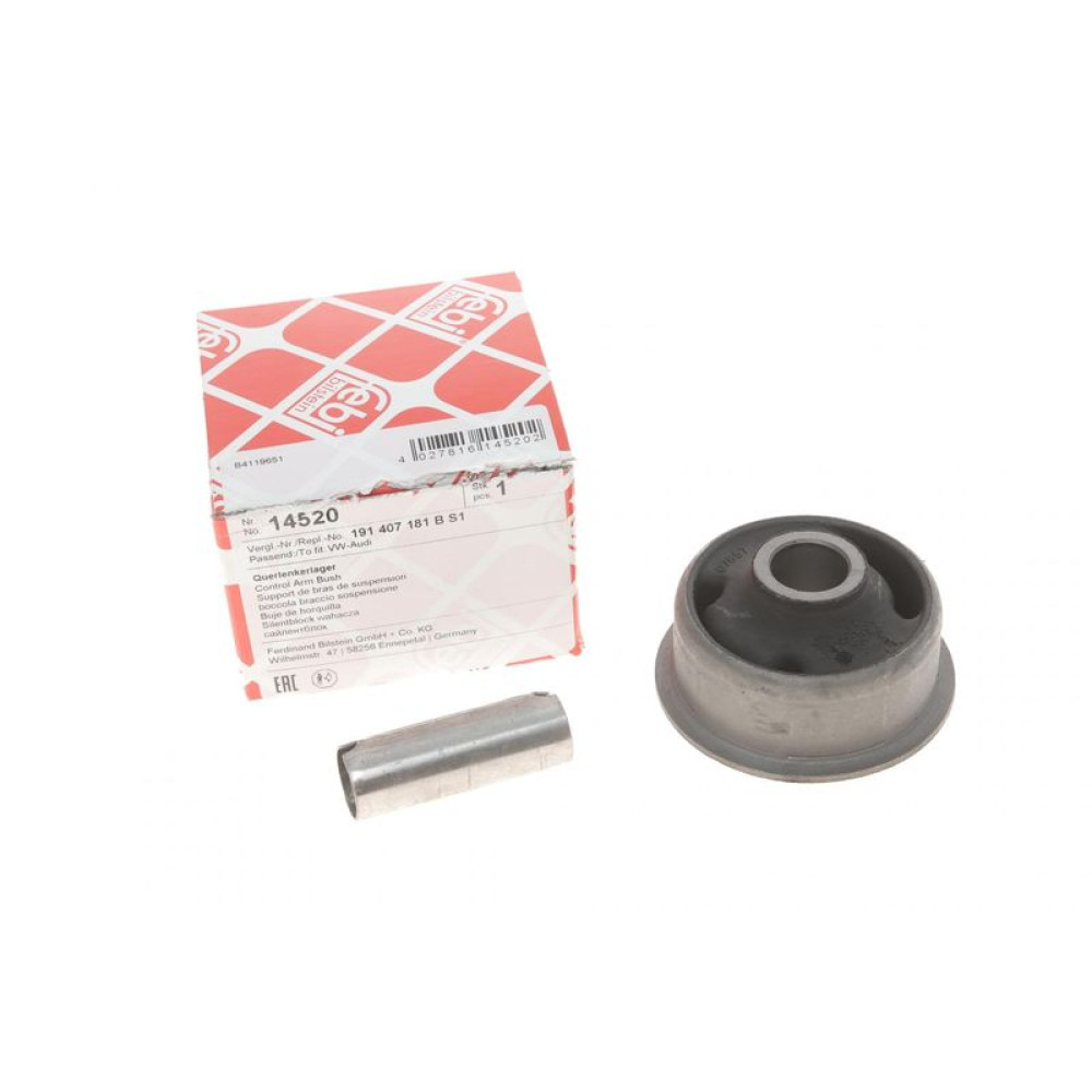 Сайлентблок рычага переднего/сзади VW Caddy 95-04 с втулкой - 14520 FEBI BILSTEIN