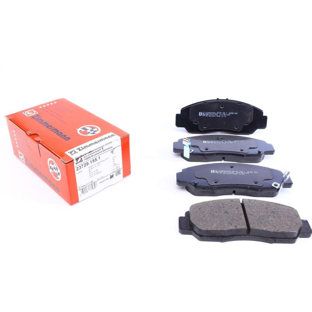 Колодки гальмівні передні Honda Accord/Civic 00- Sumitomo 149x60x18 R15 - 23729.155.1 ZIMMERMANN