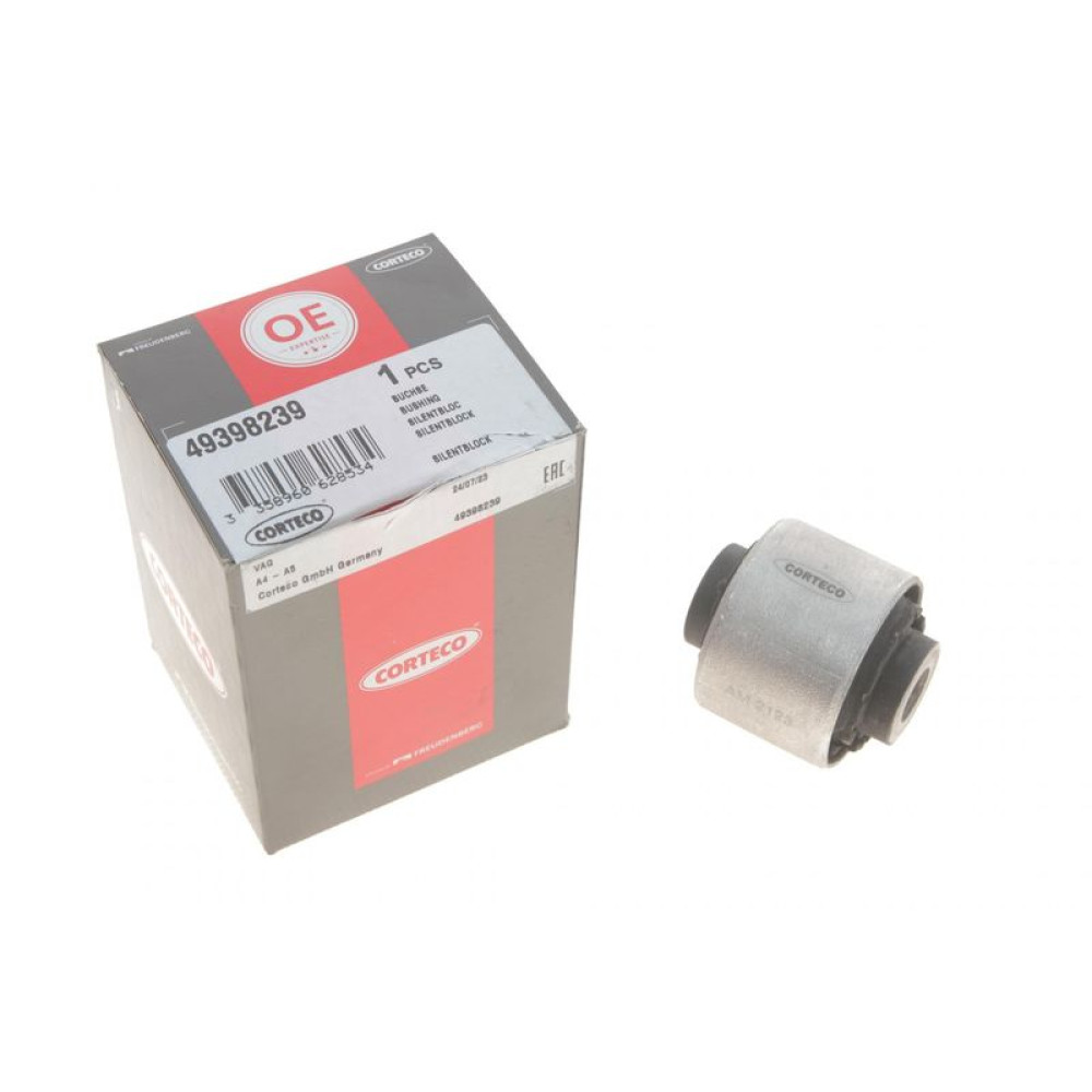 Сайлентблок важеля переднього/знизу/спереду/всередині Audi A4/A5/A6/A7/Q5 2.0-3.0TDI/3.2 FSI 08- 49398239 CORTECO