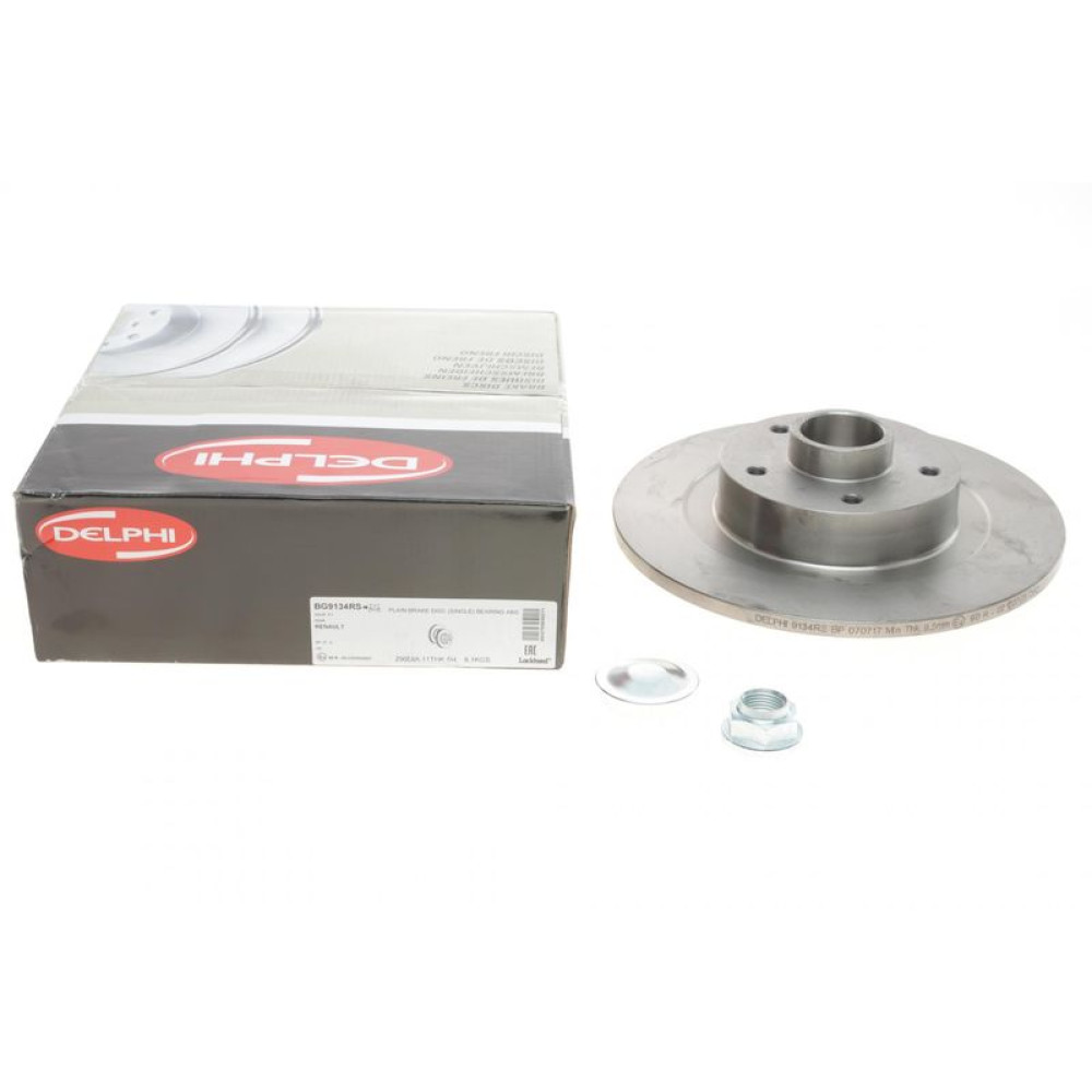 Диск гальмівний задній Renault Scenic III 2.0dCi 09- 290х11 +ABS з підшипником BG9134RS DELPHI